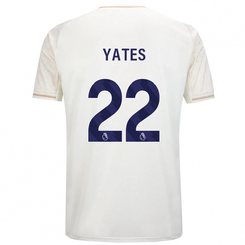 Danxen Dames Ryan Yates #22 Gebroken Wit Zwart Uitshirt Uittenue 2025/26 T-Shirt