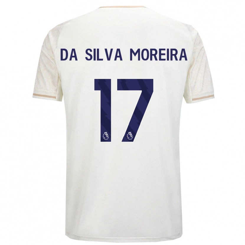 Danxen Dames Eric Da Silva Moreira #17 Gebroken Wit Zwart Uitshirt Uittenue 2025/26 T-Shirt