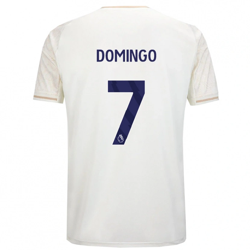 Danxen Dames Sophie Domingo #7 Gebroken Wit Zwart Uitshirt Uittenue 2025/26 T-Shirt