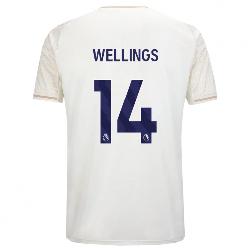 Danxen Dames Charlie Wellings #14 Gebroken Wit Zwart Uitshirt Uittenue 2025/26 T-Shirt