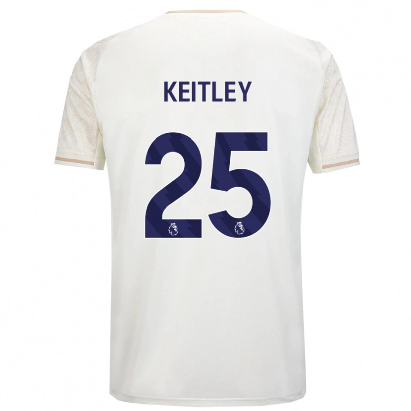 Danxen Dames Alice Keitley #25 Gebroken Wit Zwart Uitshirt Uittenue 2025/26 T-Shirt