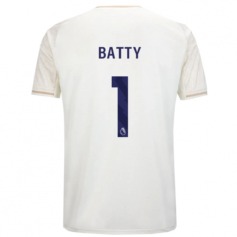 Danxen Dames Emily Batty #1 Gebroken Wit Zwart Uitshirt Uittenue 2025/26 T-Shirt