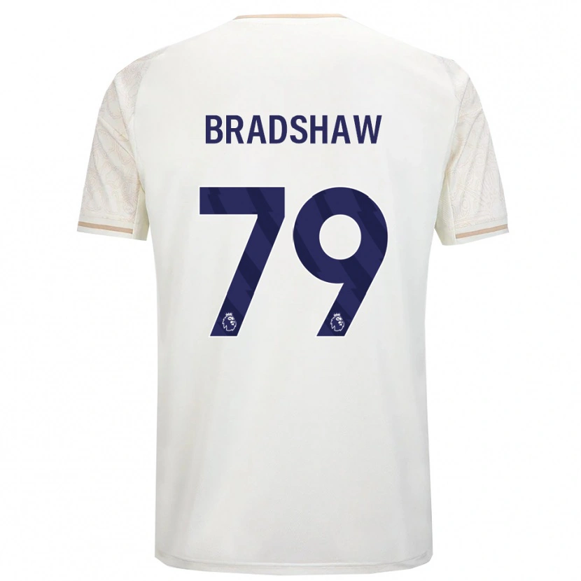 Danxen Dames Alfie Bradshaw #79 Gebroken Wit Zwart Uitshirt Uittenue 2025/26 T-Shirt