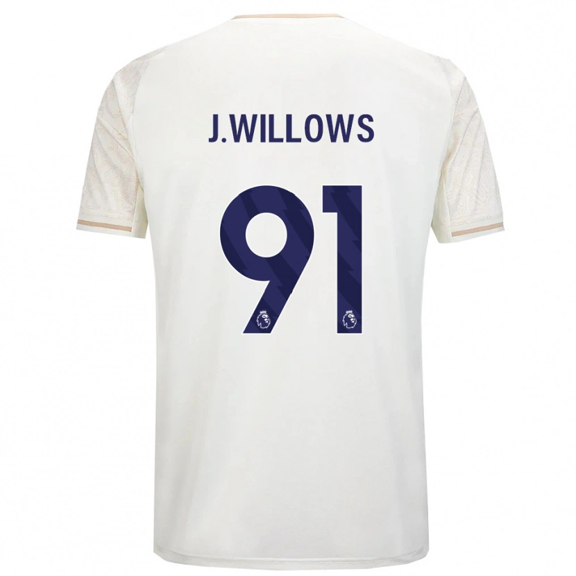 Danxen Dames Jordan Willows #91 Gebroken Wit Zwart Uitshirt Uittenue 2025/26 T-Shirt