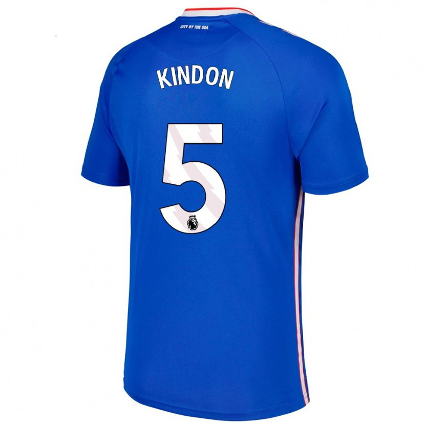 Danxen Dames Ben Kindon #5 Blauw Wit Uitshirt Uittenue 2025/26 T-Shirt