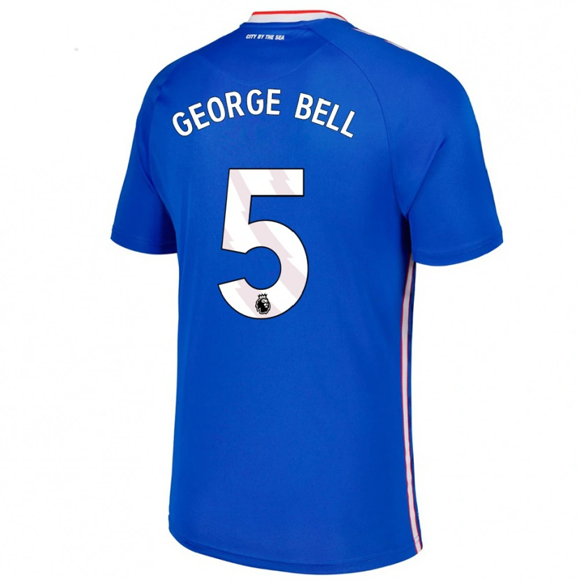 Danxen Dames George Bell #5 Blauw Wit Uitshirt Uittenue 2025/26 T-Shirt