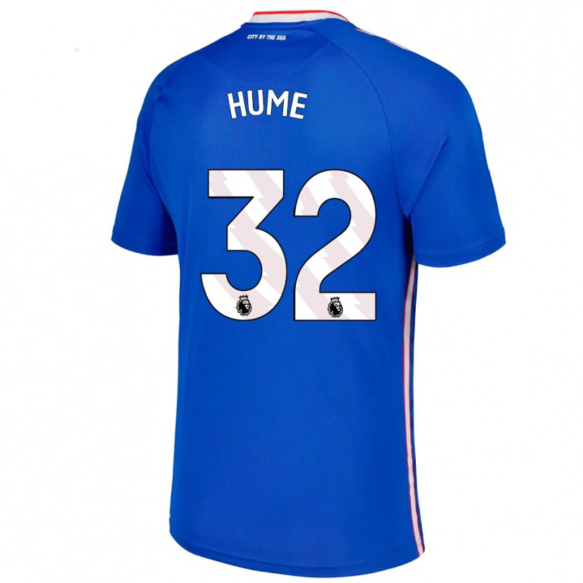 Danxen Dames Trai Hume #32 Blauw Wit Uitshirt Uittenue 2025/26 T-Shirt