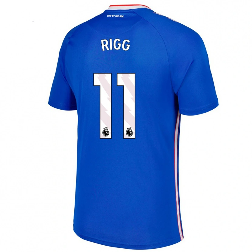 Danxen Dames Chris Rigg #11 Blauw Wit Uitshirt Uittenue 2025/26 T-Shirt