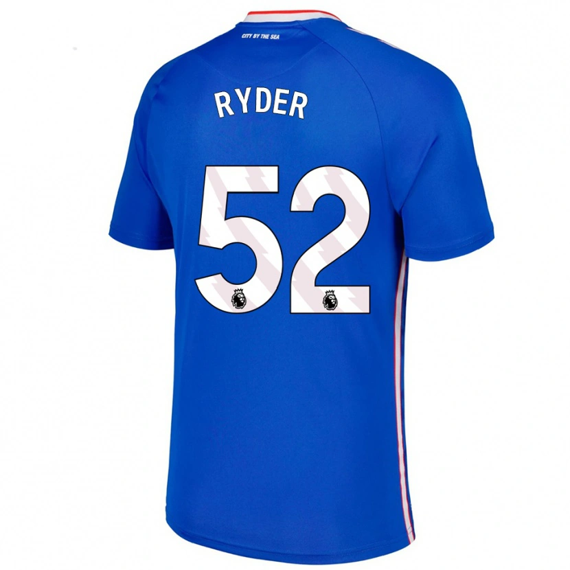 Danxen Dames Joe Ryder #52 Blauw Wit Uitshirt Uittenue 2025/26 T-Shirt