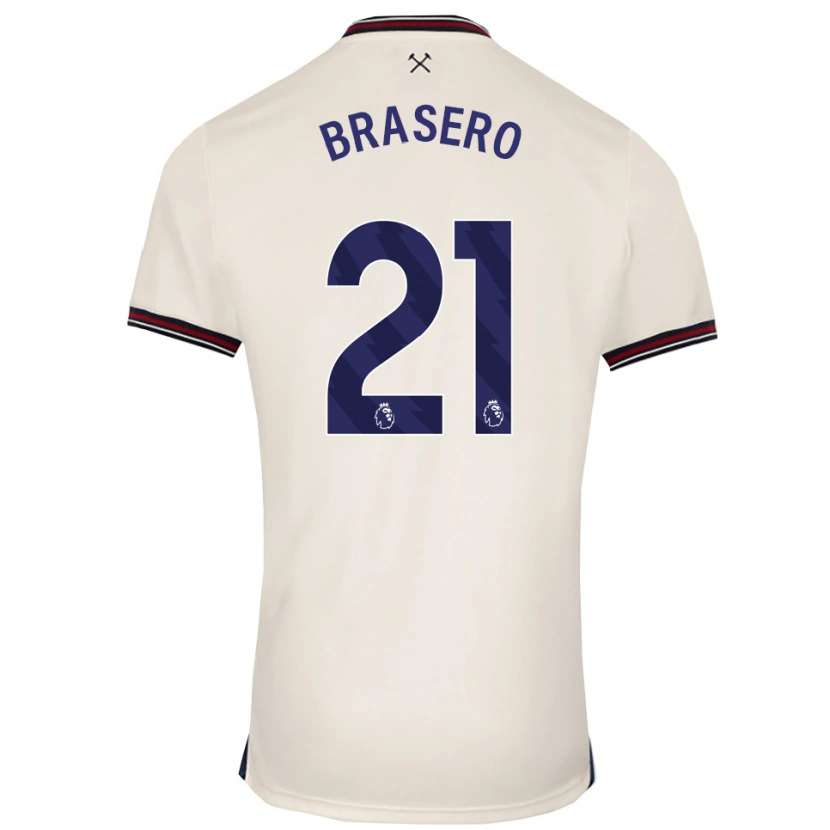 Danxen Dames Sarah Brasero #21 Gebroken Wit Uitshirt Uittenue 2025/26 T-Shirt