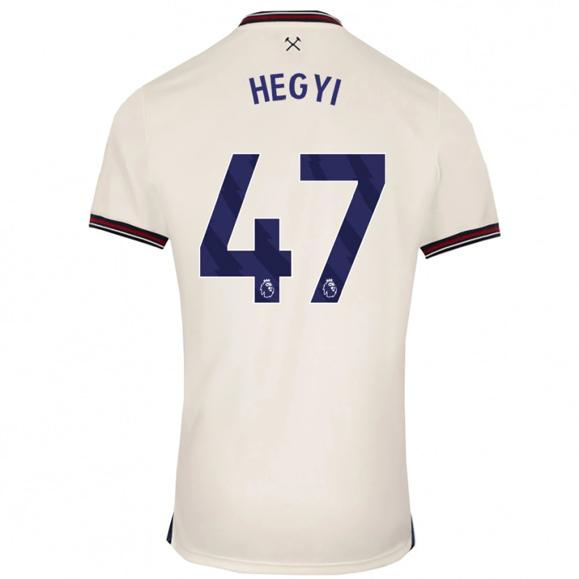 Danxen Dames Krisztián Hegyi #47 Gebroken Wit Uitshirt Uittenue 2025/26 T-Shirt