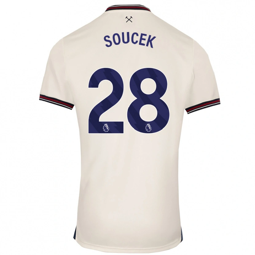 Danxen Dames Tomas Soucek #28 Gebroken Wit Uitshirt Uittenue 2025/26 T-Shirt