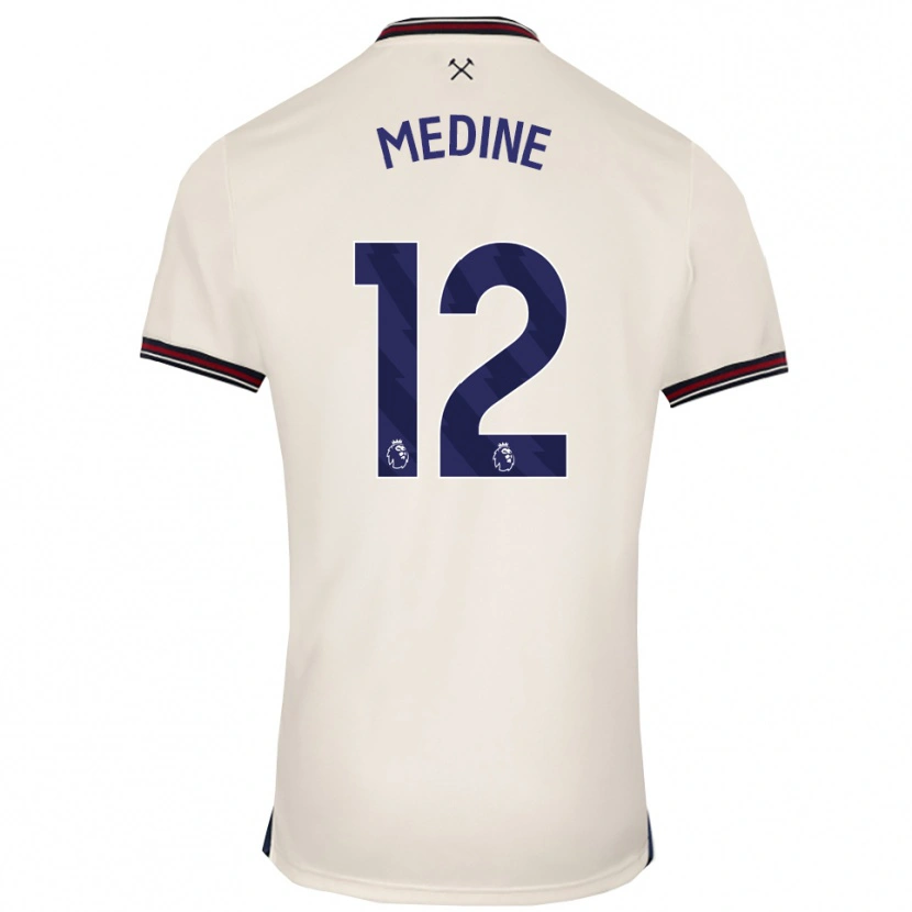 Danxen Dames Jethro Medine #12 Gebroken Wit Uitshirt Uittenue 2025/26 T-Shirt