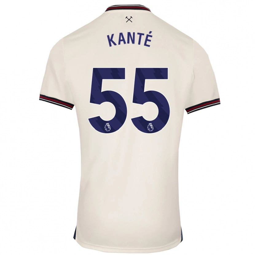 Danxen Dames Mohamadou Kanté #55 Gebroken Wit Uitshirt Uittenue 2025/26 T-Shirt