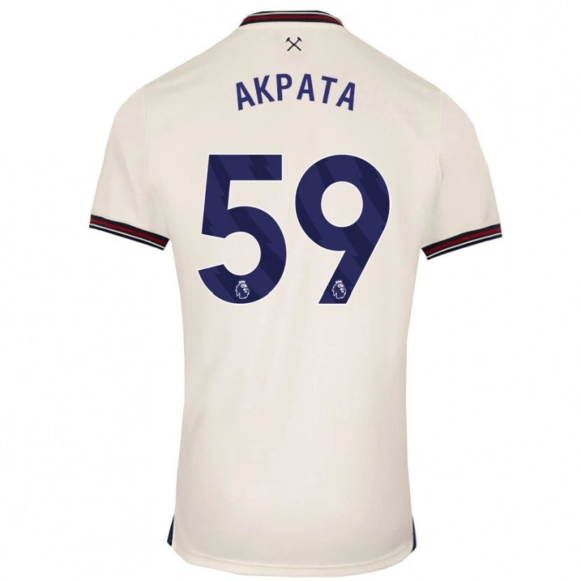 Danxen Dames Tyron Akpata #59 Gebroken Wit Uitshirt Uittenue 2025/26 T-Shirt
