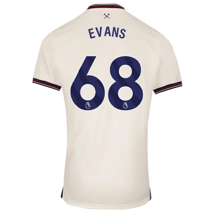 Danxen Dames Isaac Evans #68 Gebroken Wit Uitshirt Uittenue 2025/26 T-Shirt