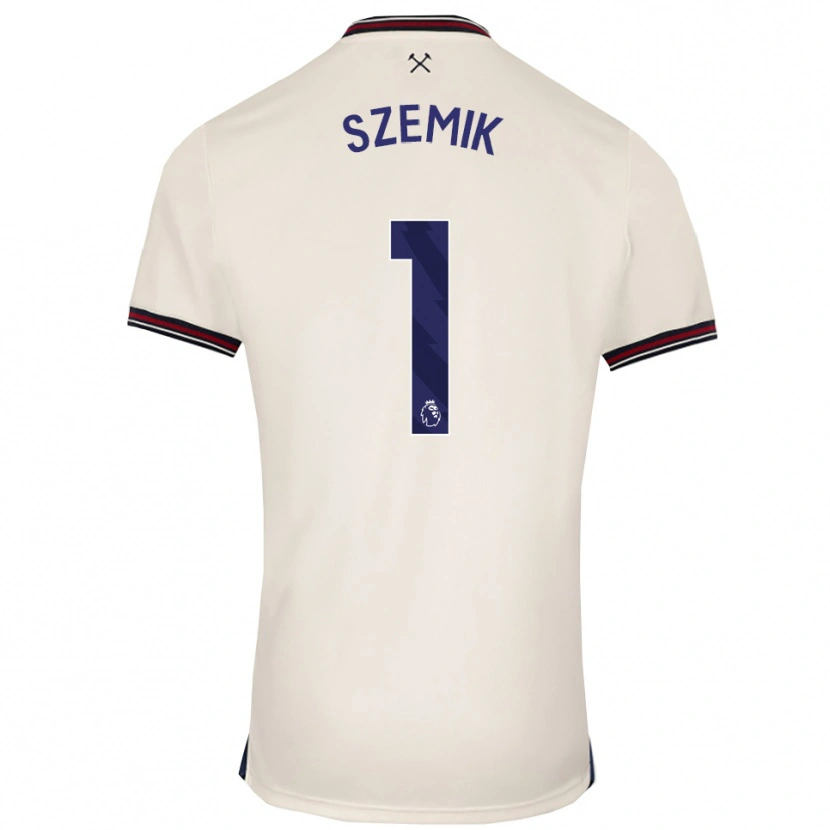 Danxen Dames Kinga Szemik #1 Gebroken Wit Uitshirt Uittenue 2025/26 T-Shirt