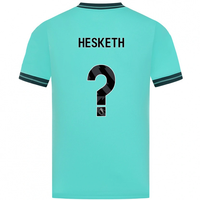 Danxen Dames Owen Hesketh #0 Hemelsblauw Groen Uitshirt Uittenue 2025/26 T-Shirt