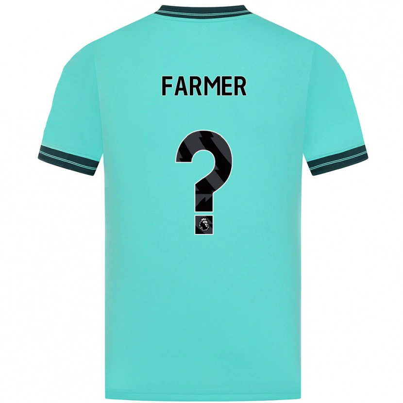 Danxen Dames Owen Farmer #0 Hemelsblauw Groen Uitshirt Uittenue 2025/26 T-Shirt