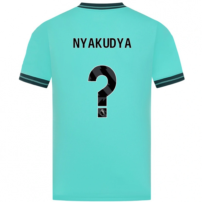 Danxen Dames Joshua Nyakudya #0 Hemelsblauw Groen Uitshirt Uittenue 2025/26 T-Shirt