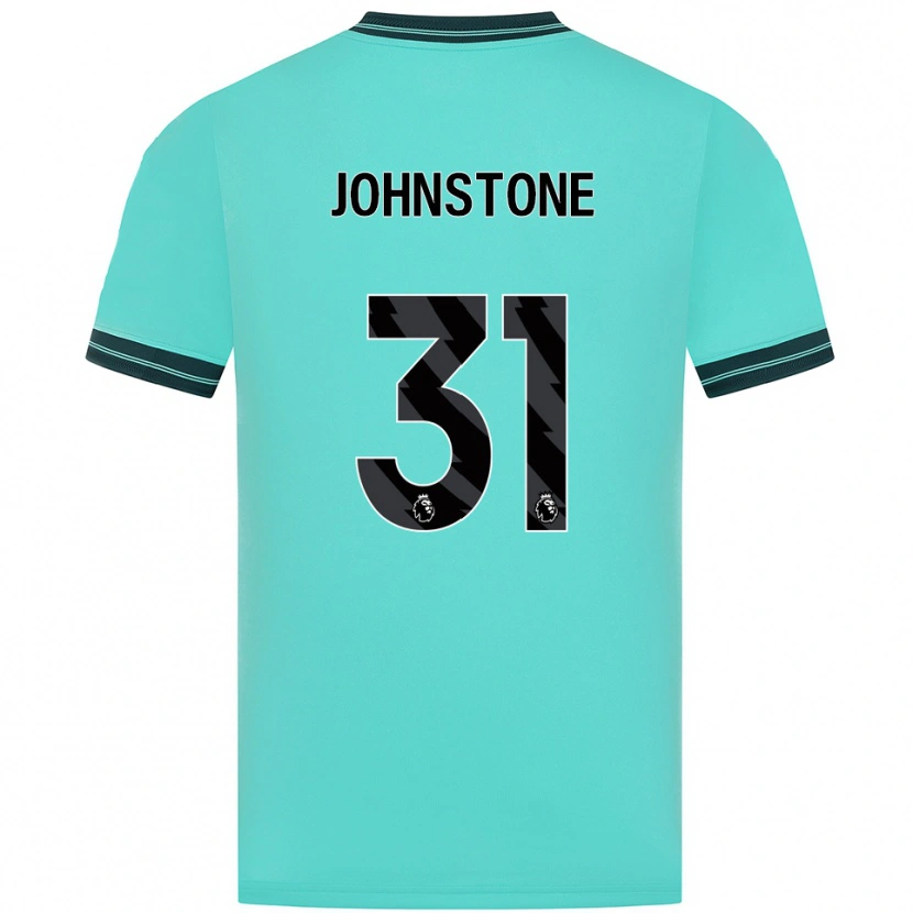 Danxen Dames Sam Johnstone #31 Hemelsblauw Groen Uitshirt Uittenue 2025/26 T-Shirt