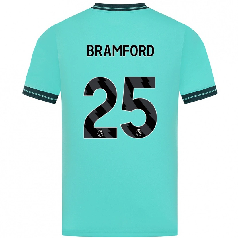 Danxen Dames Sophie Bramford #25 Hemelsblauw Groen Uitshirt Uittenue 2025/26 T-Shirt