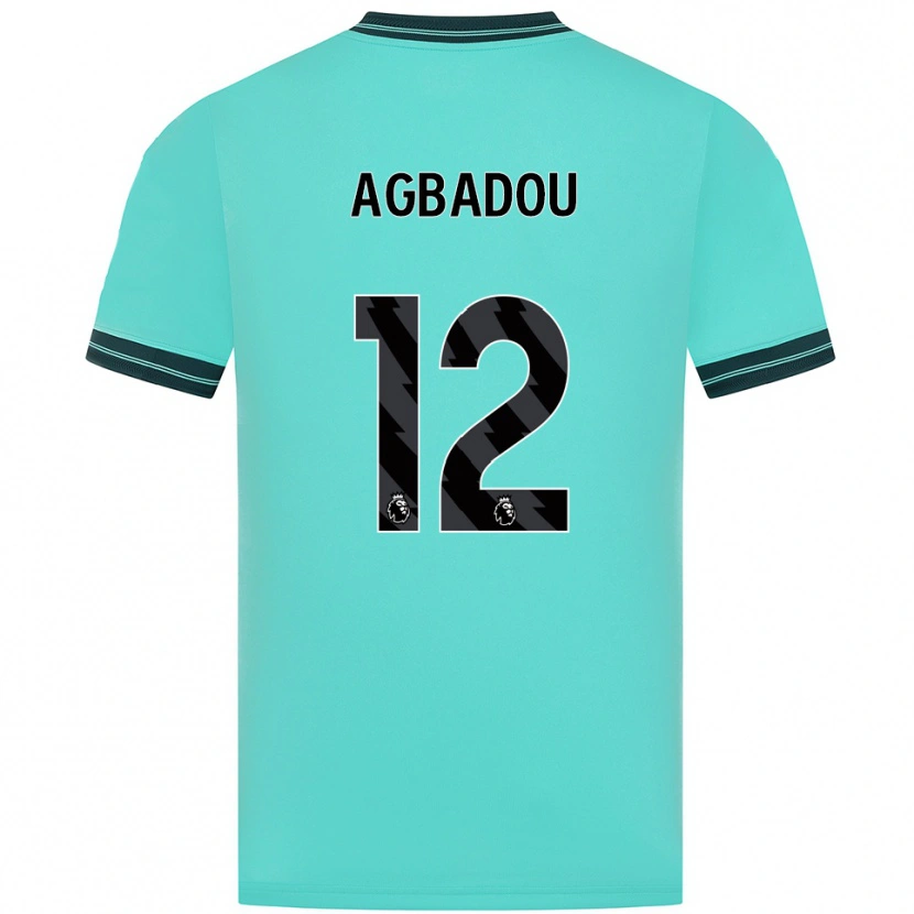 Danxen Dames Emmanuel Agbadou #12 Hemelsblauw Groen Uitshirt Uittenue 2025/26 T-Shirt