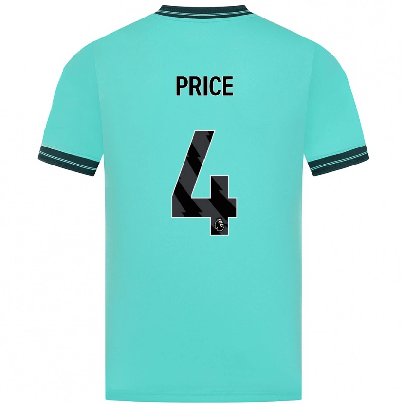 Danxen Dames Anna Price #4 Hemelsblauw Groen Uitshirt Uittenue 2025/26 T-Shirt