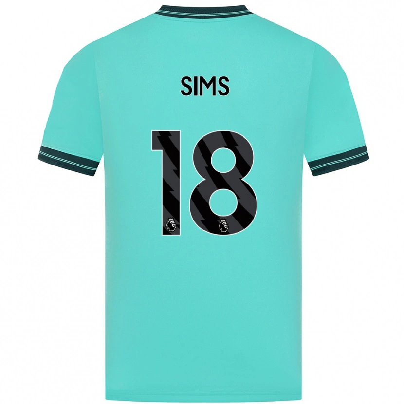 Danxen Dames Amy Sims #18 Hemelsblauw Groen Uitshirt Uittenue 2025/26 T-Shirt
