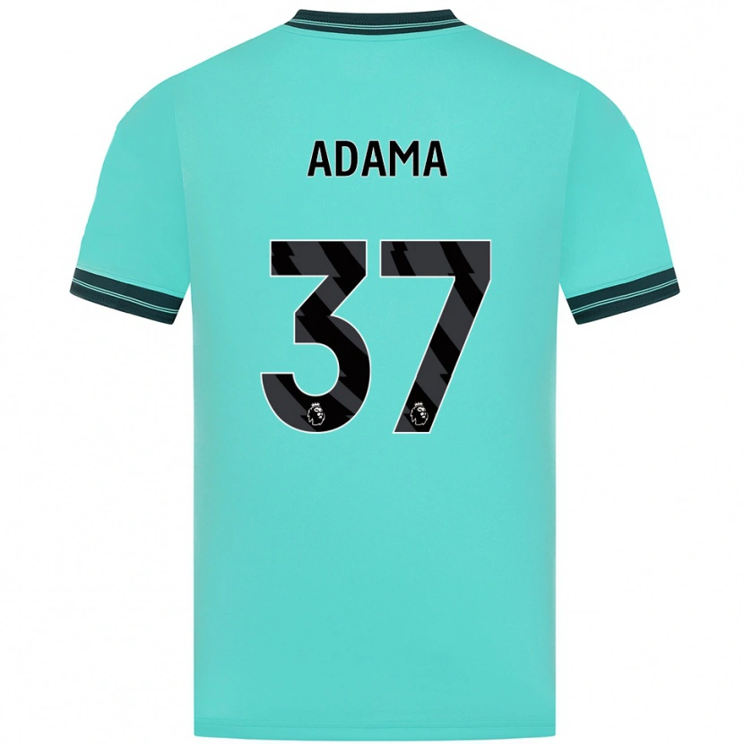 Danxen Dames Adama Traore #37 Hemelsblauw Groen Uitshirt Uittenue 2025/26 T-Shirt