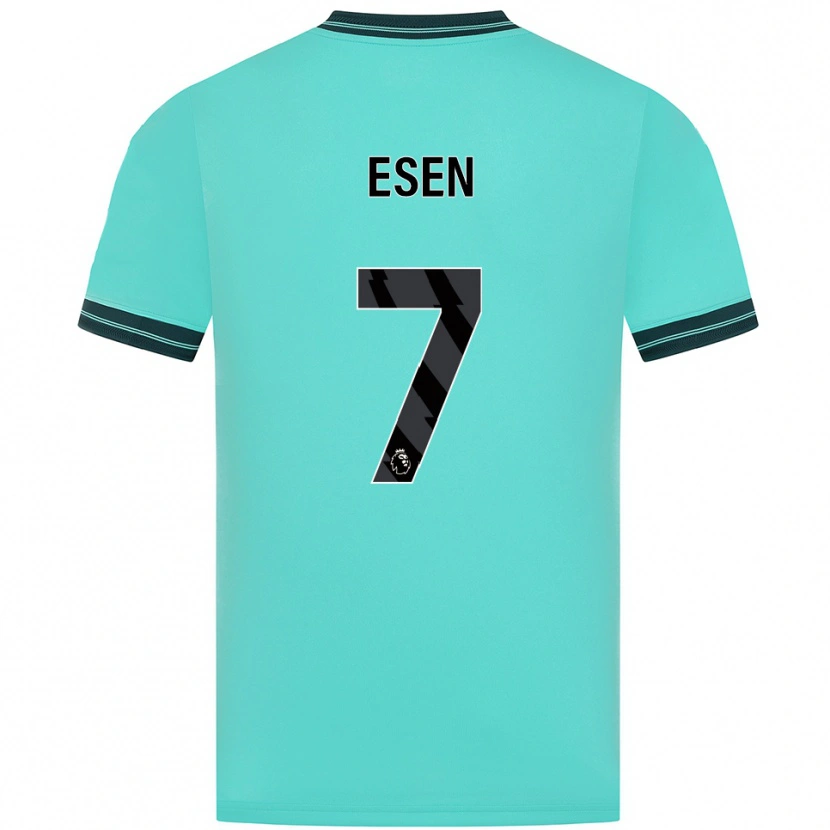 Danxen Dames Josh Esen #7 Hemelsblauw Groen Uitshirt Uittenue 2025/26 T-Shirt
