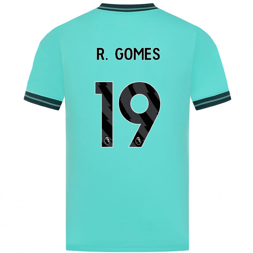 Danxen Dames Rodrigo Gomes #19 Hemelsblauw Groen Uitshirt Uittenue 2025/26 T-Shirt