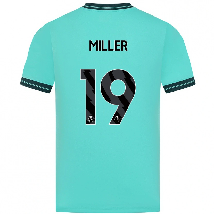Danxen Dames Ali Miller #19 Hemelsblauw Groen Uitshirt Uittenue 2025/26 T-Shirt