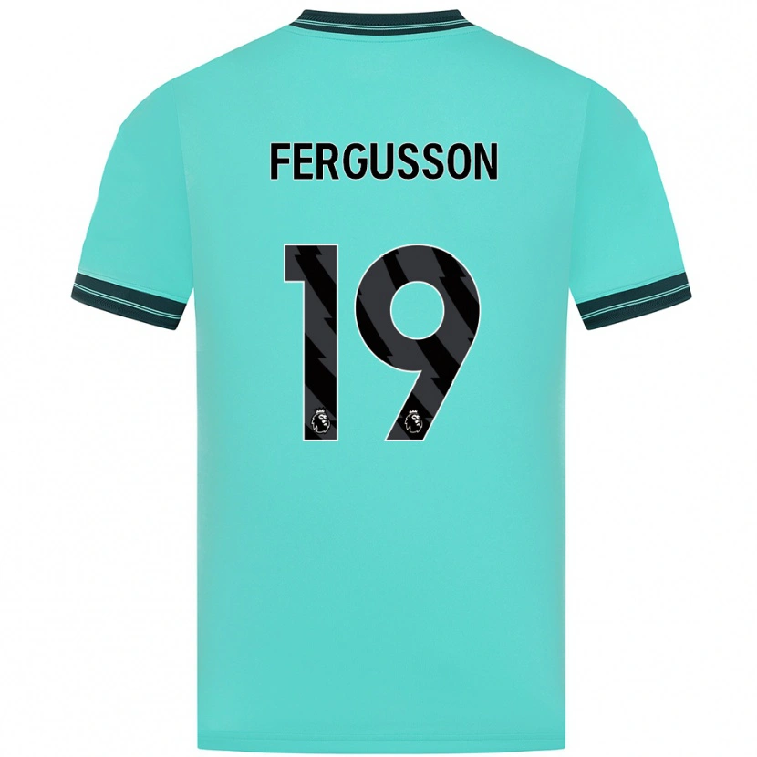 Danxen Dames Liv Fergusson #19 Hemelsblauw Groen Uitshirt Uittenue 2025/26 T-Shirt