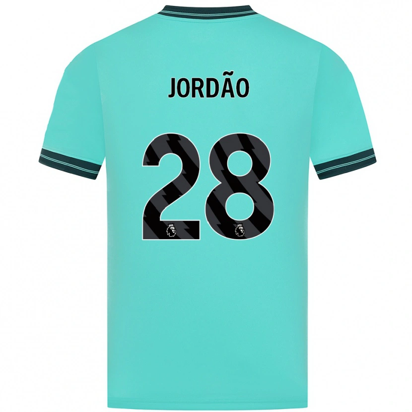 Danxen Dames Bruno Jordão #28 Hemelsblauw Groen Uitshirt Uittenue 2025/26 T-Shirt