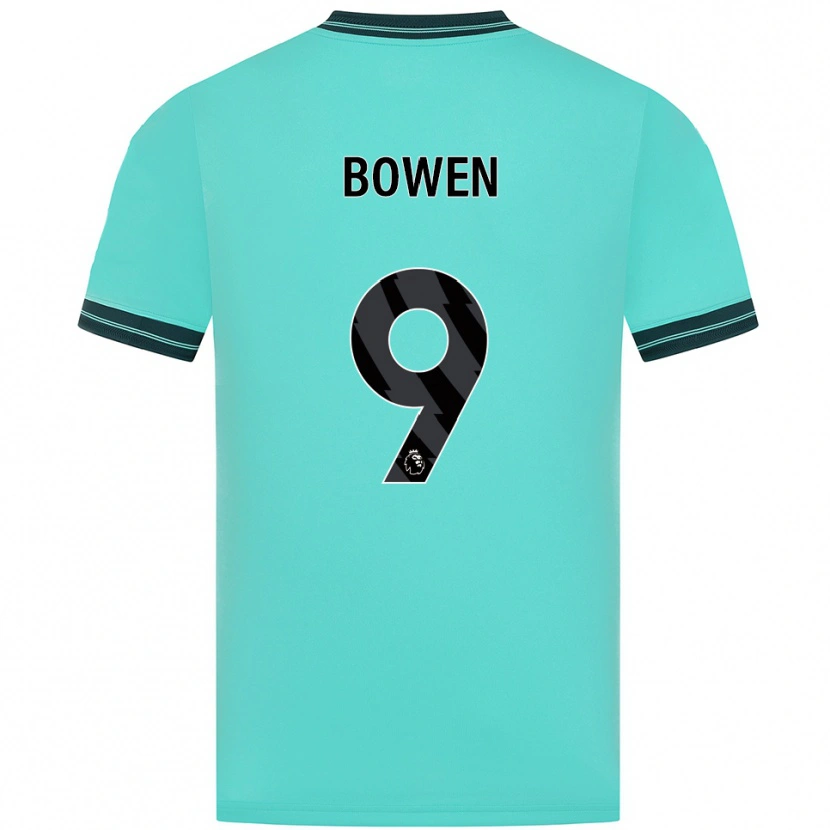 Danxen Dames Reiss Bowen #9 Hemelsblauw Groen Uitshirt Uittenue 2025/26 T-Shirt
