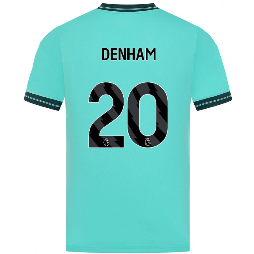 Danxen Dames Ania Denham #20 Hemelsblauw Groen Uitshirt Uittenue 2025/26 T-Shirt