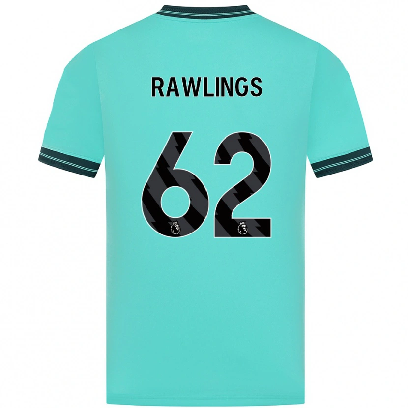 Danxen Dames Luke Rawlings #62 Hemelsblauw Groen Uitshirt Uittenue 2025/26 T-Shirt