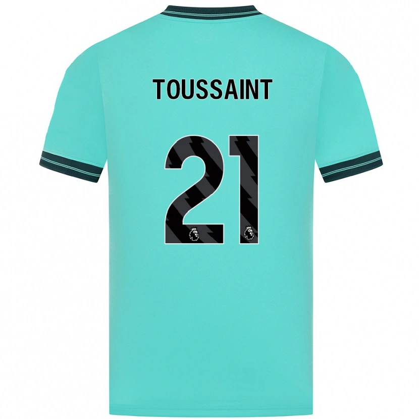 Danxen Dames Destiney Toussaint #21 Hemelsblauw Groen Uitshirt Uittenue 2025/26 T-Shirt