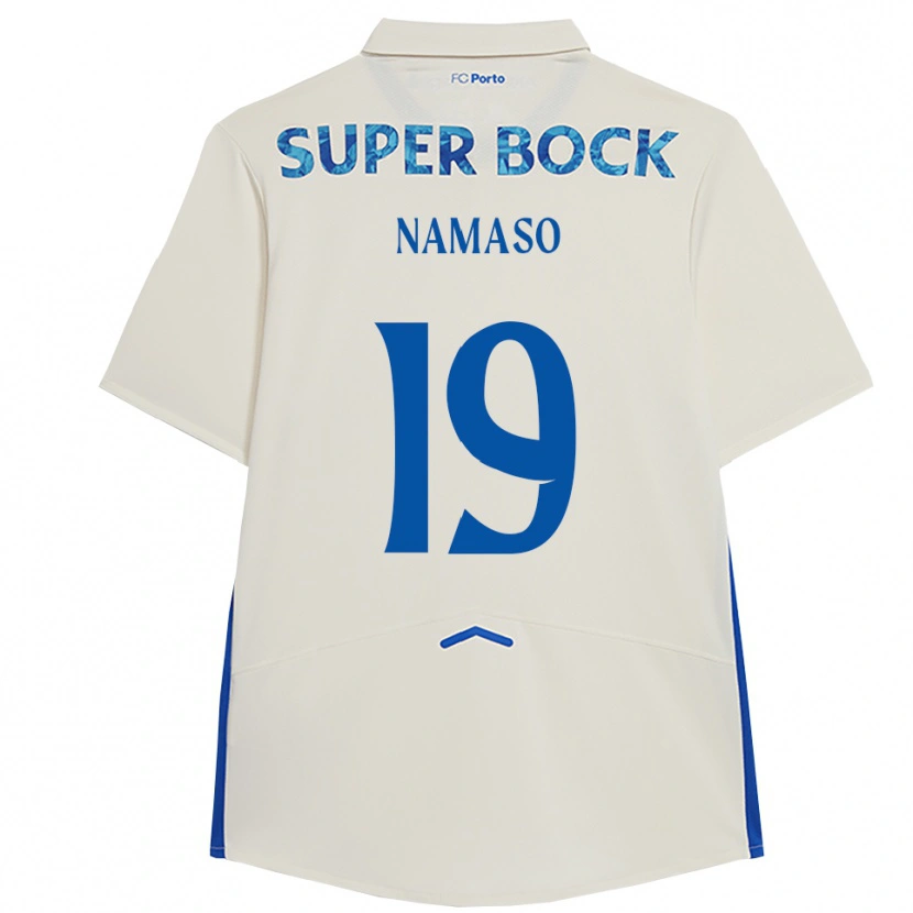 Danxen Dames Danny Namaso #19 Wit Blauw Thuisshirt Derde Tenue 2025/26 T-Shirt