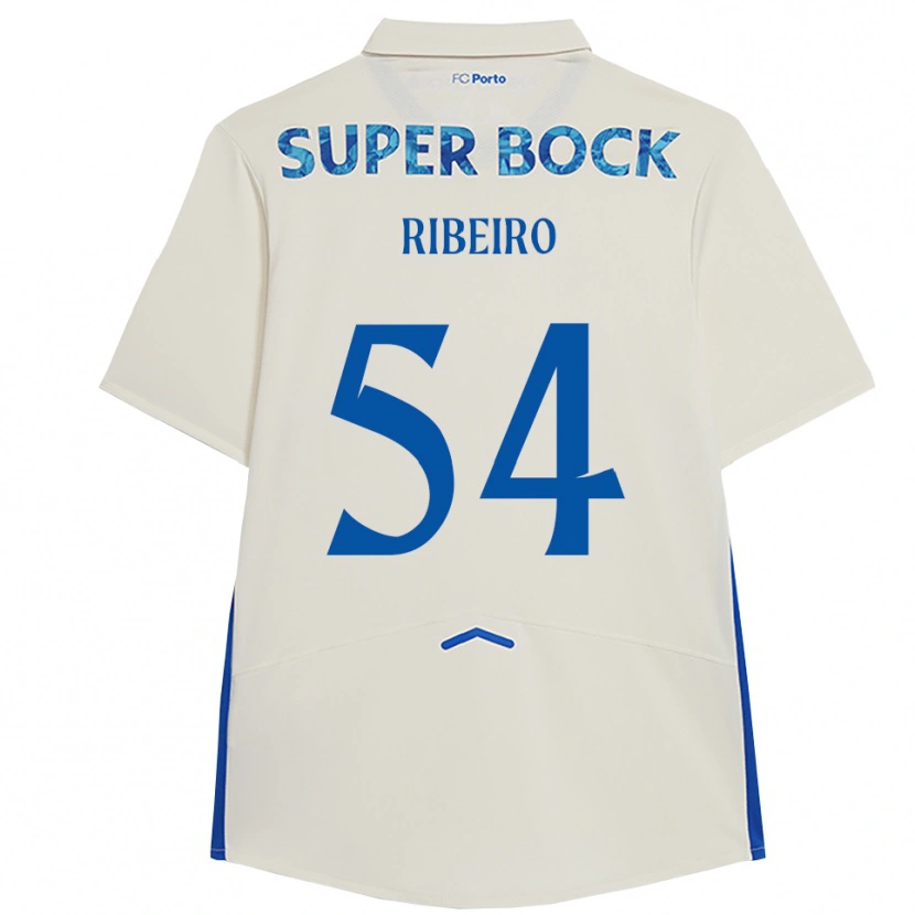 Danxen Dames António Ribeiro #54 Wit Blauw Thuisshirt Derde Tenue 2025/26 T-Shirt