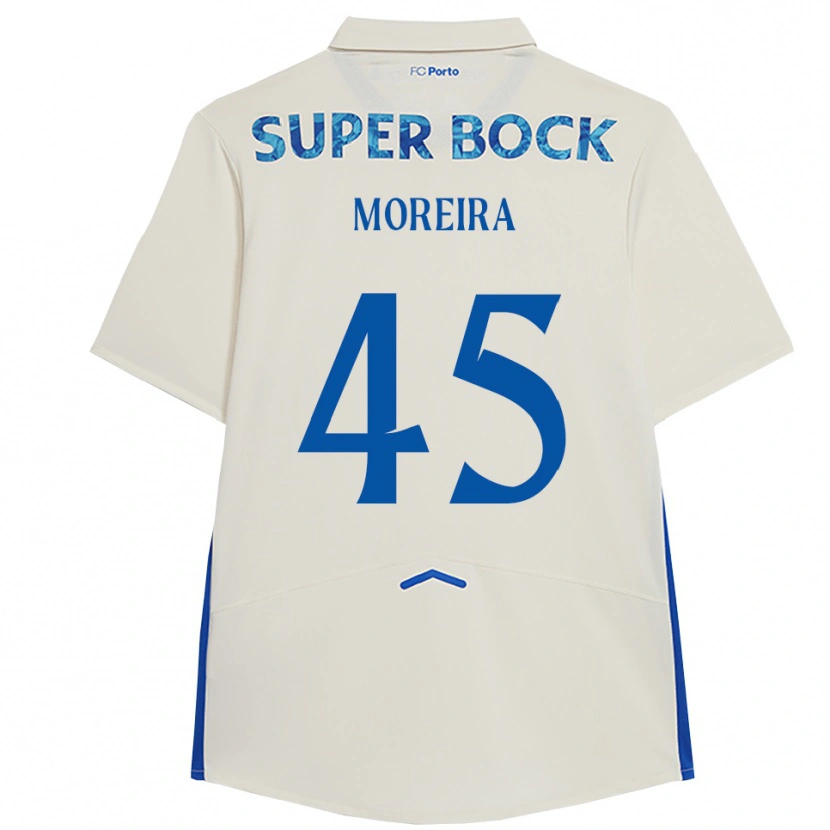 Danxen Dames João Moreira #45 Wit Blauw Thuisshirt Derde Tenue 2025/26 T-Shirt