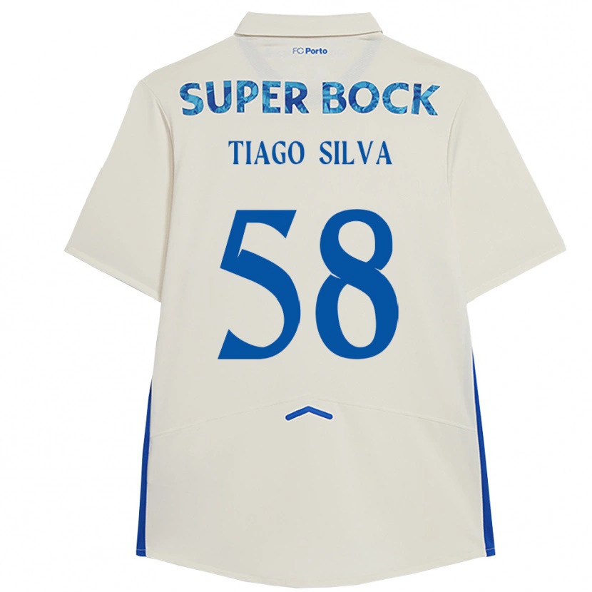 Danxen Dames Tiago Silva #58 Wit Blauw Thuisshirt Derde Tenue 2025/26 T-Shirt