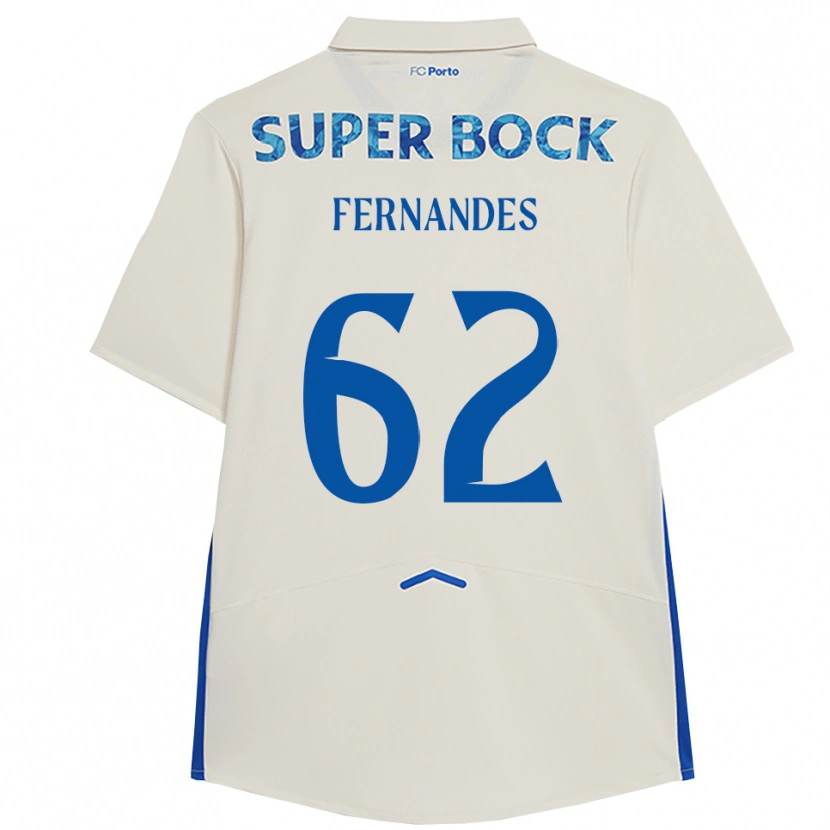 Danxen Dames Rodrigo Fernandes #62 Wit Blauw Thuisshirt Derde Tenue 2025/26 T-Shirt