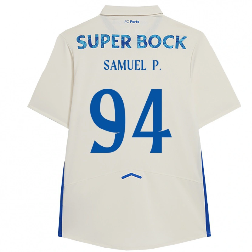 Danxen Dames Samuel #94 Wit Blauw Thuisshirt Derde Tenue 2025/26 T-Shirt