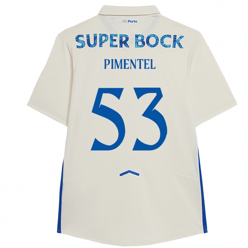 Danxen Dames Eric Pimentel #53 Wit Blauw Thuisshirt Derde Tenue 2025/26 T-Shirt