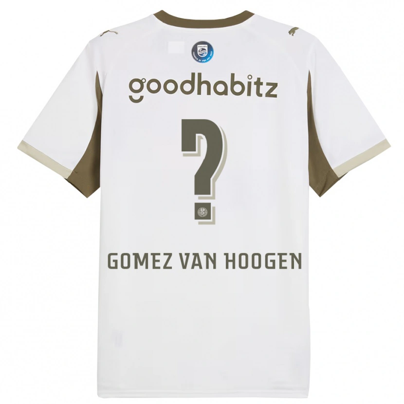 Danxen Dames Samuel Gomez Van Hoogen #0 Wit Grijs Thuisshirt Derde Tenue 2025/26 T-Shirt