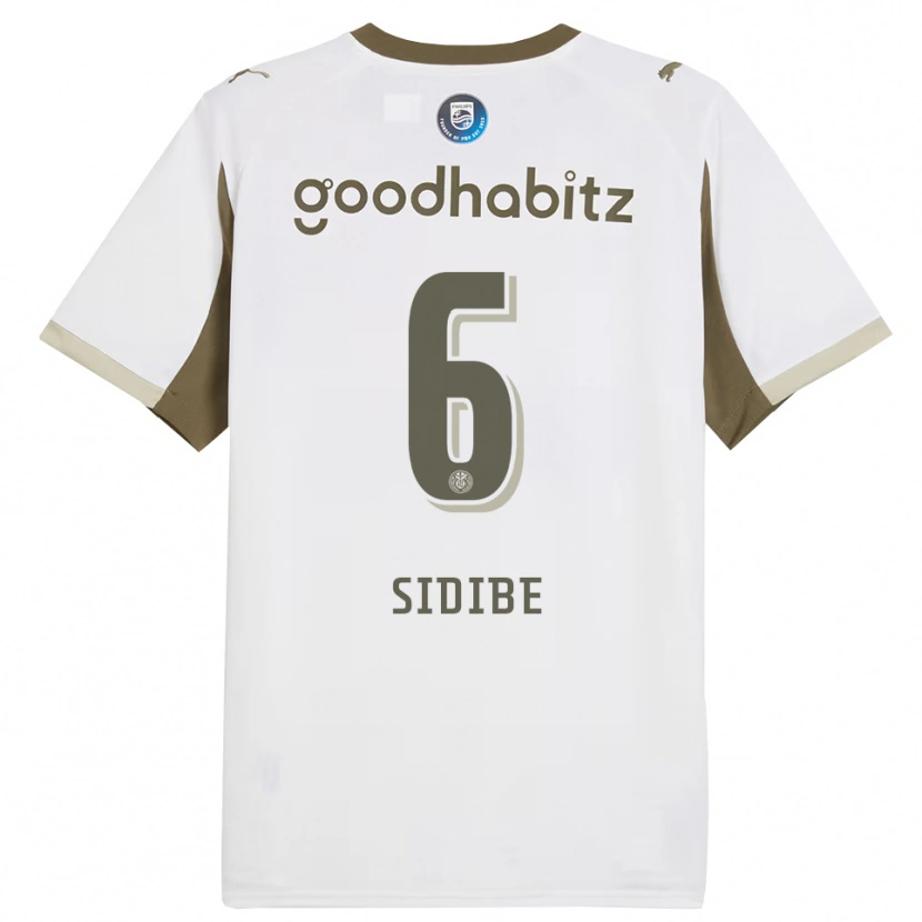 Danxen Dames Souleymane Sidibé #6 Wit Grijs Thuisshirt Derde Tenue 2025/26 T-Shirt