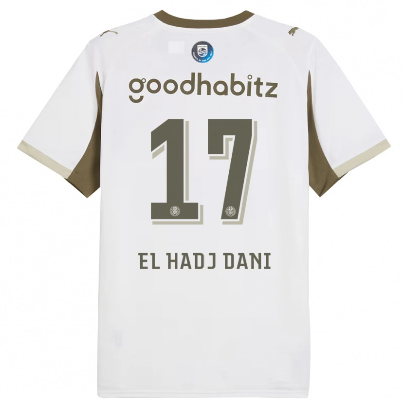 Danxen Dames Soudais El Hadj Dani #17 Wit Grijs Thuisshirt Derde Tenue 2025/26 T-Shirt