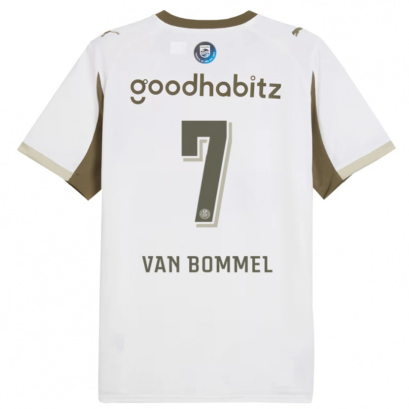 Danxen Dames Ruben Van Bommel #7 Wit Grijs Thuisshirt Derde Tenue 2025/26 T-Shirt